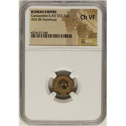 Constantine II, 337-340 AD Ancient Roman Empire Coin NGC Ch VF