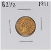 Image 1 : 1911 $2 1/2 Indian Head Quarter Eagle Gold Coin