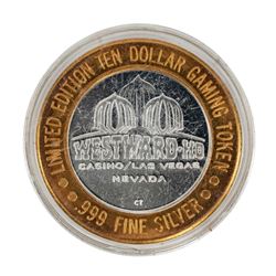 .999 Fine Silver Westward Ho Casino Las Vegas, NV $10 Limited Edition Gaming Token
