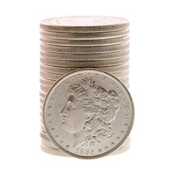 Roll of (20) Brilliant Uncirculated 1885 $1 Morgan Silver Dollar Coins