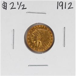 1912 $2 1/2 Indian Head Quarter Eagle Gold Coin
