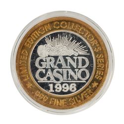 .999 Fine Silver Grand Casino $10 Limited Edition Gaming Token