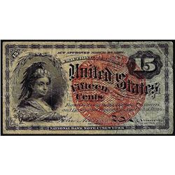 March 3, 1863 Fourth Issue Fifteen Cent Fractional Currency Note
