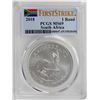Image 1 : 2018 South Africa Krugerrand Silver Coin PCGS MS69 First Issue