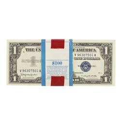 Pack of (100) Consecutive 1957B $1 Silver Certificate Notes