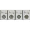 Image 1 : Lot of 1960-1963 Proof Franklin Half Dollar Coins NGC PF66