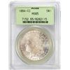 Image 1 : 1884-CC $1 Morgan Silver Dollar Coin NGC MS65 Old Green Holder