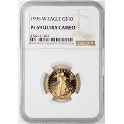 1995-W $10 Proof American Gold Eagle Coin NGC PF69 Ultra Cameo