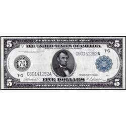 1914 $5 Federal Reserve Note Chicago