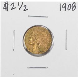 1908 $2 1/2 Indian Head Quarter Eagle Gold Coin