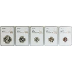 1937 (5) Coin Proof Set NGC Graded