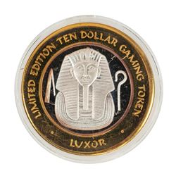 .999 Fine Silver Luxor Las Vegas, Nevada $10 Limited Edition Gaming Token