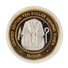 Image 1 : .999 Fine Silver Luxor Las Vegas, Nevada $10 Limited Edition Gaming Token