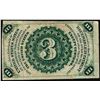Image 2 : March 3, 1863 Third Issue Three Cent Fractional Currency Note