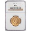 Image 1 : 1894 $10 Liberty Head Eagle Gold Coin NGC MS61