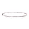 Image 1 : 14KT White Gold 1.03 ctw Diamond Bangle Bracelet