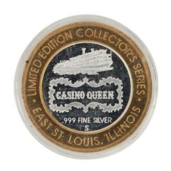 .999 Silver Casino Queen East St. Louis, IL $10 Limited Edition Gaming Token