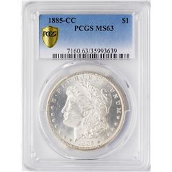 1885-CC $1 Morgan Silver Dollar Coin PCGS MS63