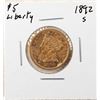 Image 1 : 1892-S $5 Liberty Head Half Eagle Gold Coin