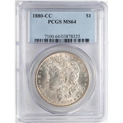 1880-CC $1 Morgan Silver Dollar Coin NGC MS64