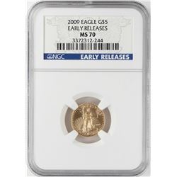 2009 $5 American Gold Eagle Coin NGC MS70 Early Releases