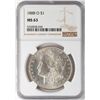 Image 1 : 1888-O $1 Morgan Silver Dollar Coin NGC MS63