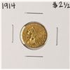 Image 1 : 1914 $2 1/2 Indian Head Quarter Eagle Gold Coin