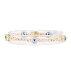 14KT Yellow Gold 2.50 ctw Diamond Bracelet