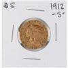 Image 1 : 1912-S $5 Indian Head Half Eagle Gold Coin
