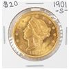 Image 1 : 1901-S $20 Liberty Head Double Eagle Gold Coin