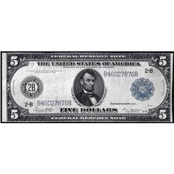 1914 $5 Federal Reserve Note New York