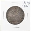 Image 1 : 1873-CC Seated Liberty Half Dollar No Arrows