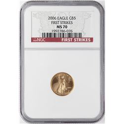 2006 $5 American Gold Eagle Coin NGC MS70 First Strikes