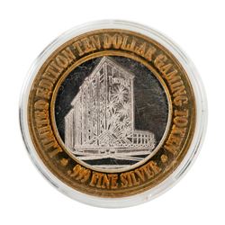 .999 Fine Silver Comstock Hotel & Casino Reno, NV $10 Limited Edition Gaming Token