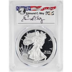 2015-W $1 American Silver Eagle Proof Coin PCGS PR69DCAM W/Edmund C. Moy Signature
