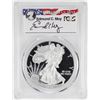 Image 1 : 2015-W $1 American Silver Eagle Proof Coin PCGS PR69DCAM W/Edmund C. Moy Signature