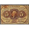 Image 1 : July 17, 1862 First Issue Five Cent Fractional Currency Note