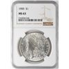 Image 1 : 1900 $1 Morgan Silver Dollar Coin NGC MS63