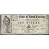 Image 1 : 1866 $1 State of North Carolina Obsolete Note