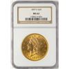 Image 1 : 1897-S $20 Liberty Head Double Eagle Gold Coin NGC MS62