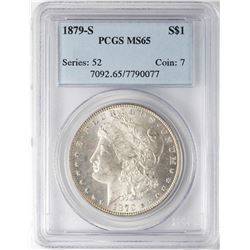 1879-S $1 Morgan Silver Dollar Coin PCGS MS65