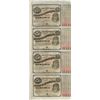 Image 1 : Uncut Sheet of (4) State of Louisiana Baby Bond Obsolete Notes
