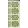 Image 2 : Uncut Sheet of (4) State of Louisiana Baby Bond Obsolete Notes