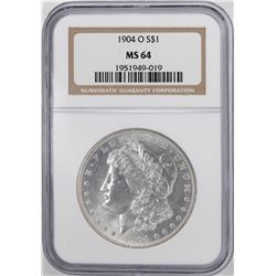 1904-O $1 Morgan Silver Dollar Coin NGC MS64