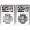 Image 2 : Lot of (2) 1975 Israel 25 Lirot Pidyon Haben Silver Coins NGC MS66
