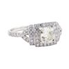 Image 1 : 1.51 ctw Diamond Ring - Platinum