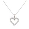 Image 1 : 0.50 ctw Diamond Pendant with Chain - 14KT White Gold