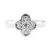 Image 2 : Van Cleef and Arpels 0.33 ctw Diamond Ring - 18KT White Gold