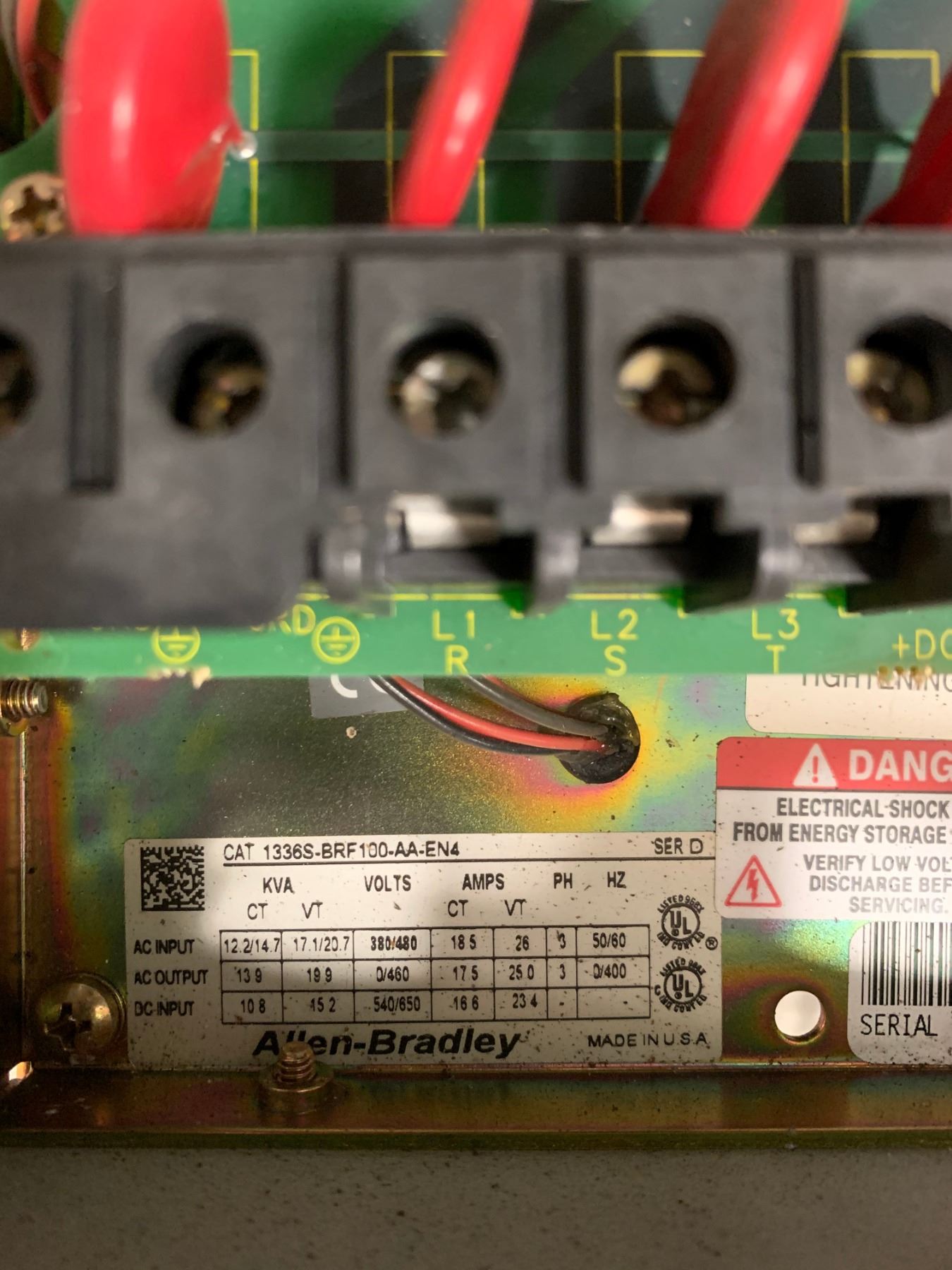 AllenBradley 1336SBRF100AAEN4 1336 Plus Sensorless Vector Drive