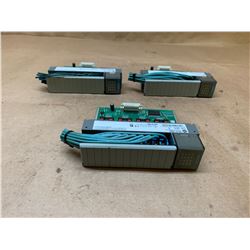 (3) Allen-Bradley 1746-OB16 Series D SLC500 Output Module
